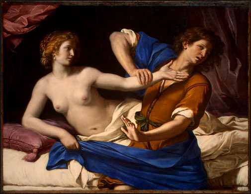 Guercino, La Moglie di Putifarre, dal racconto biblico Genesi, 39, 6-20